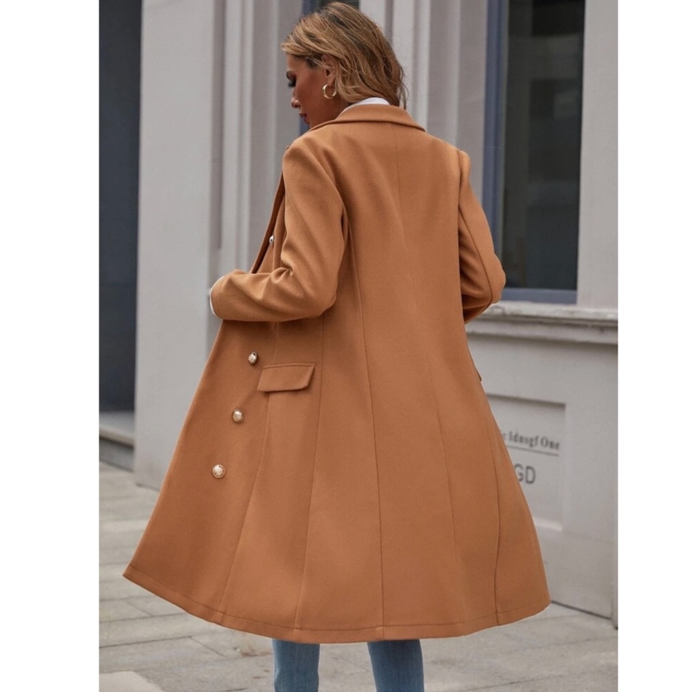 Double Breasted Camel Jacket - Picture 5 of 6